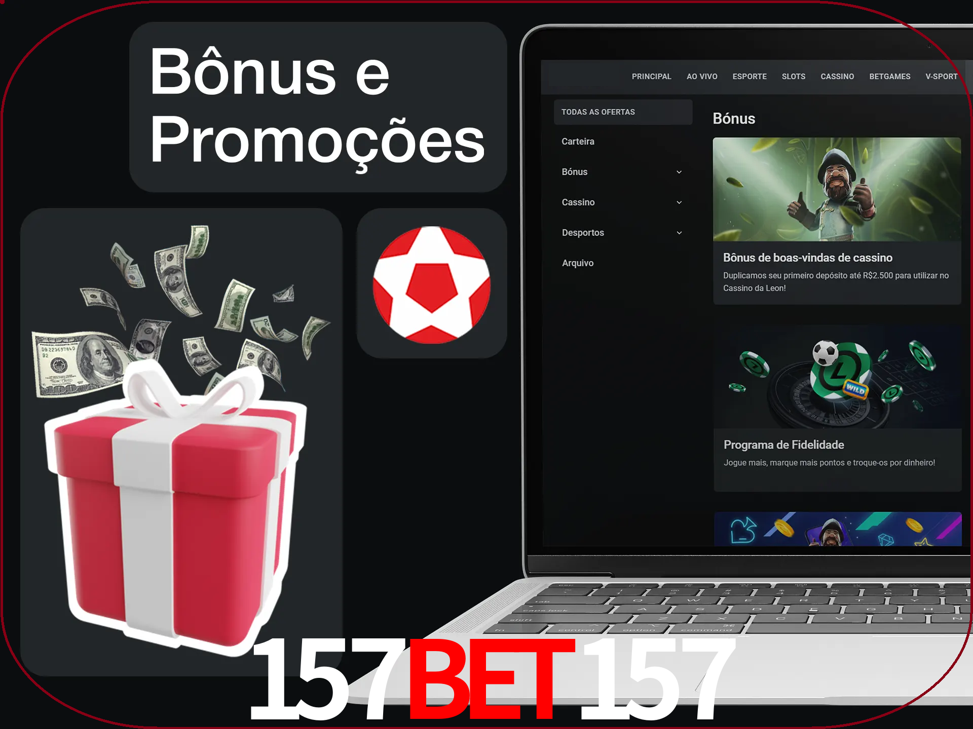 Verifique se há novos bônus e promoções.